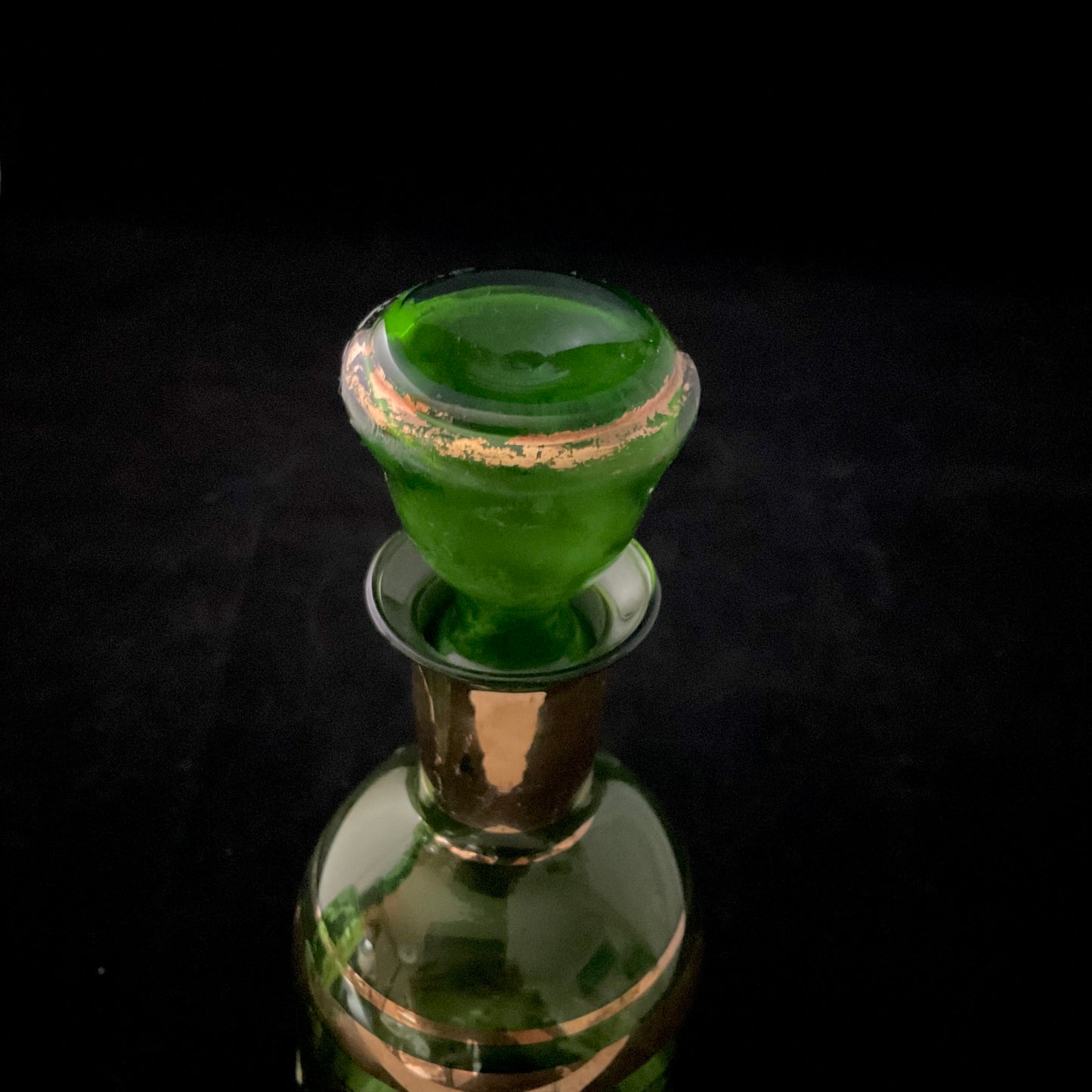 Grøn Murano souvenir-flaske – Venezia