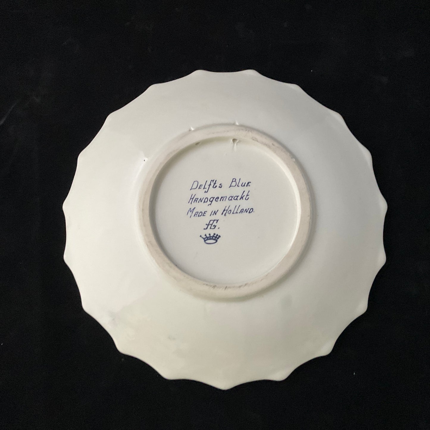 Håndmalet Delfts platte
