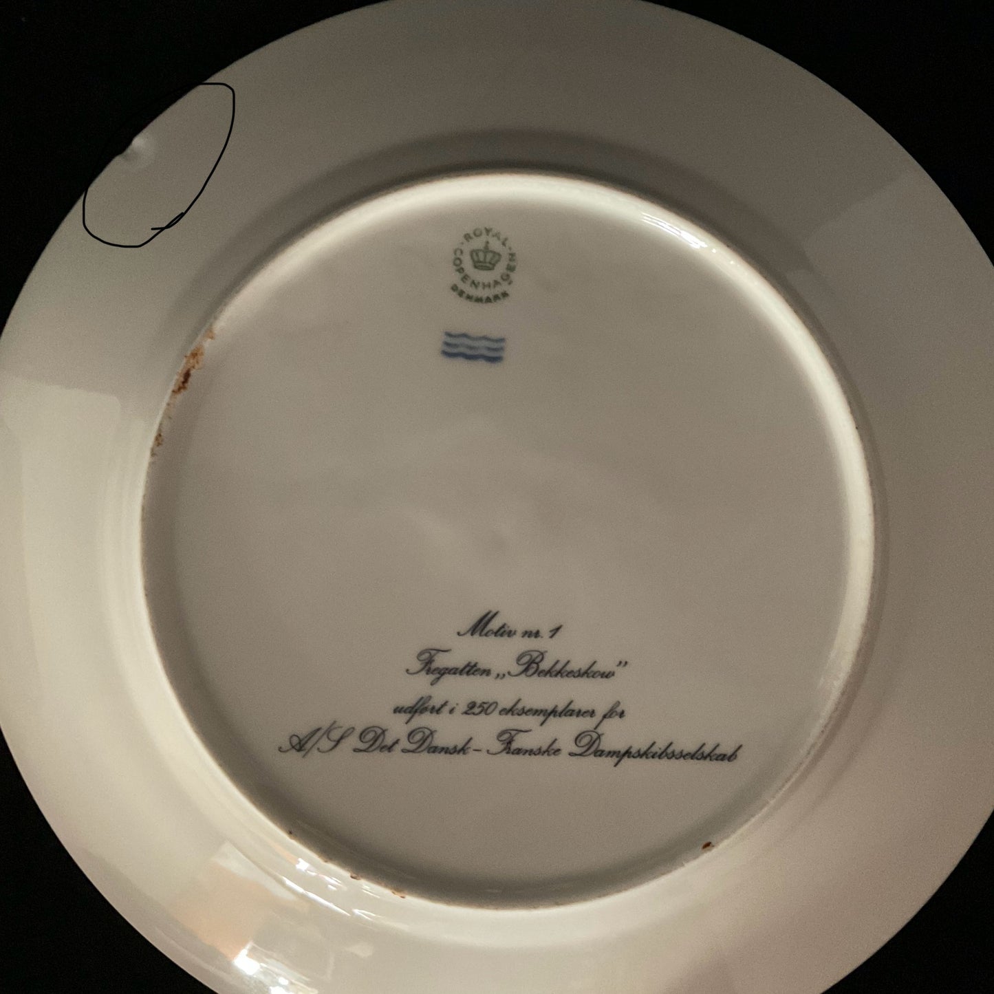 Skibstallerkener fra Royal Copenhagen