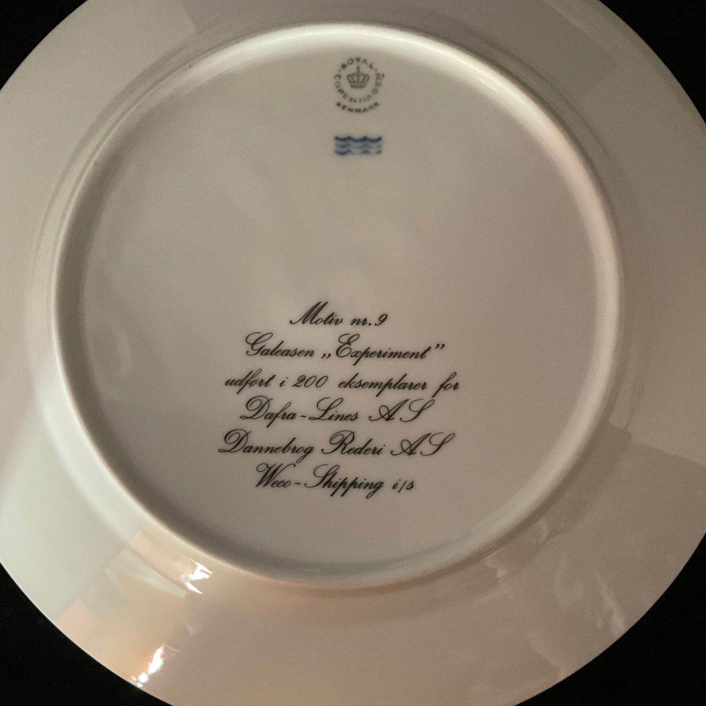 Skibstallerkener fra Royal Copenhagen