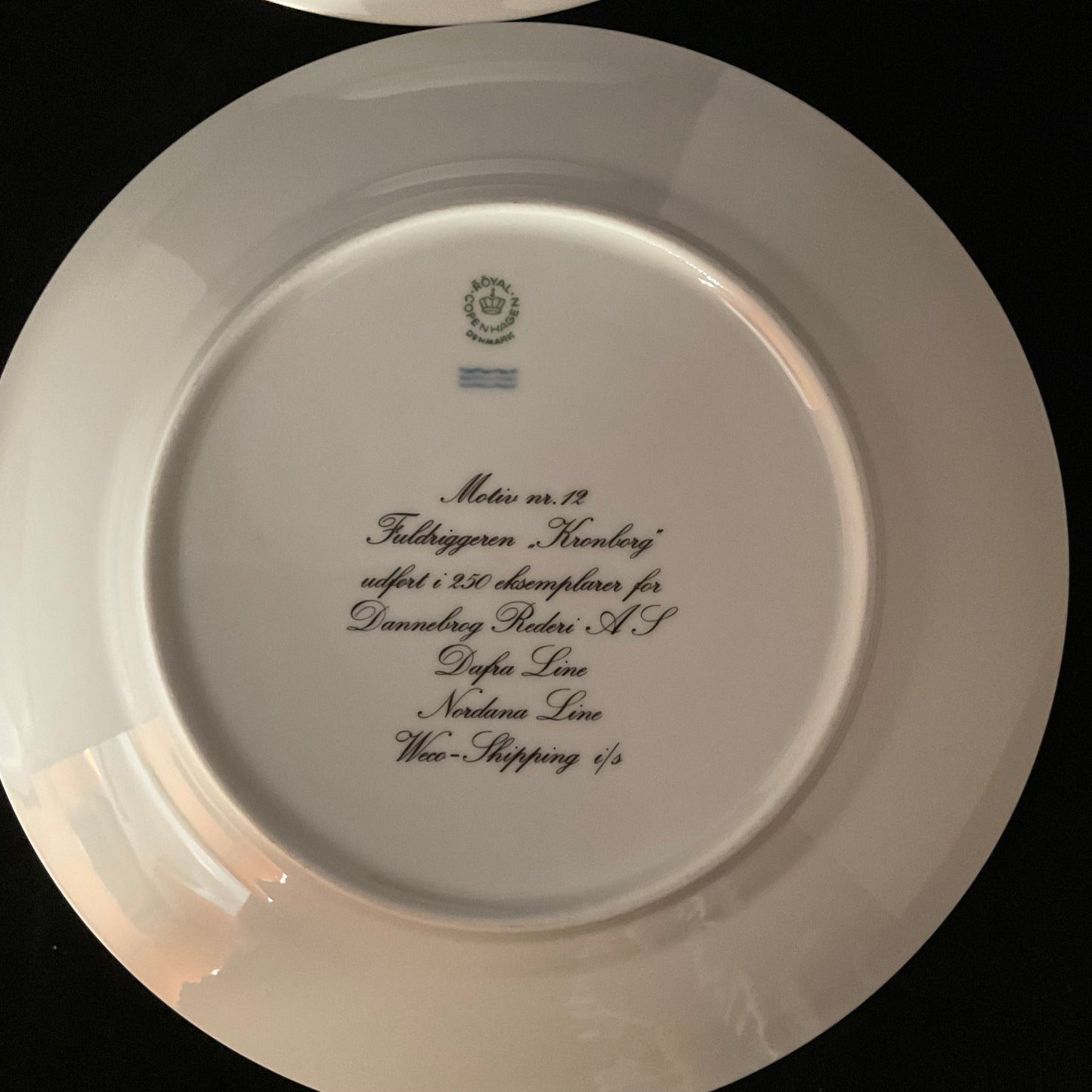 Skibstallerkener fra Royal Copenhagen