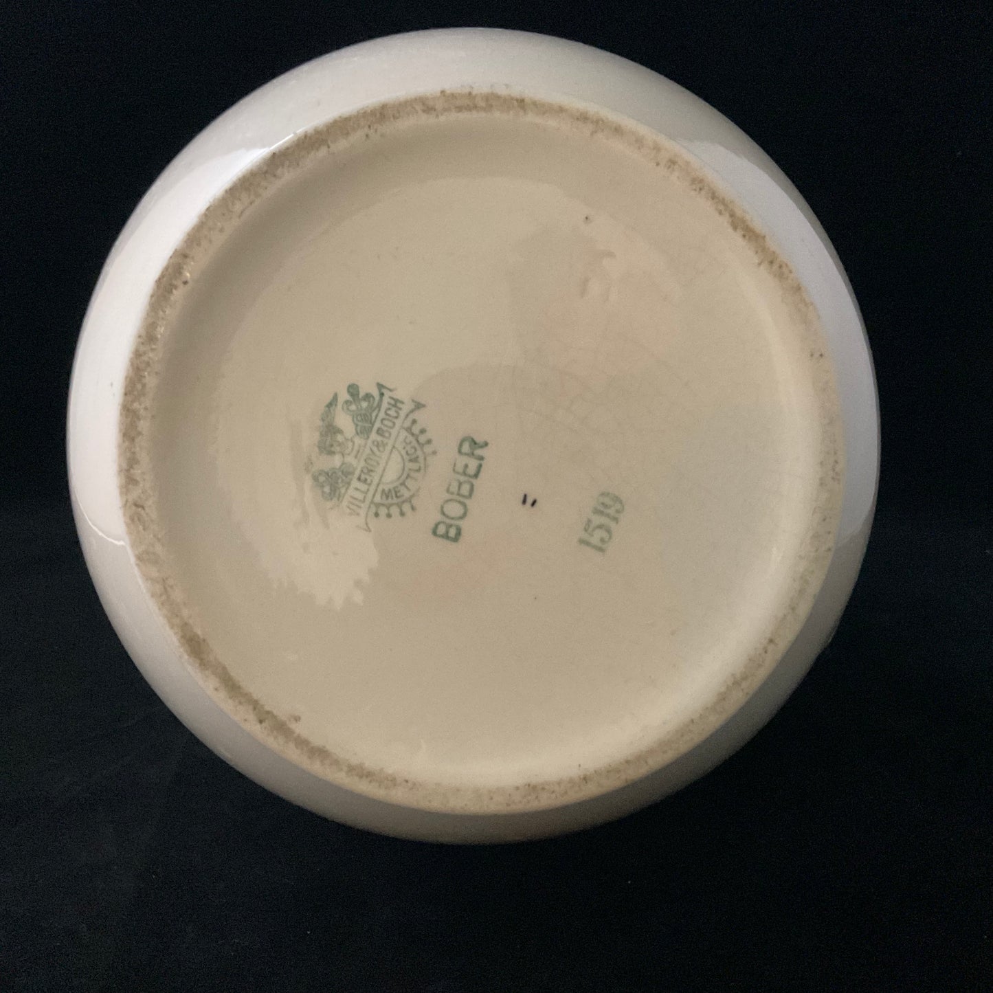 Stor antik Villeroy & Boch kande, model 1519, dekor “Bober”