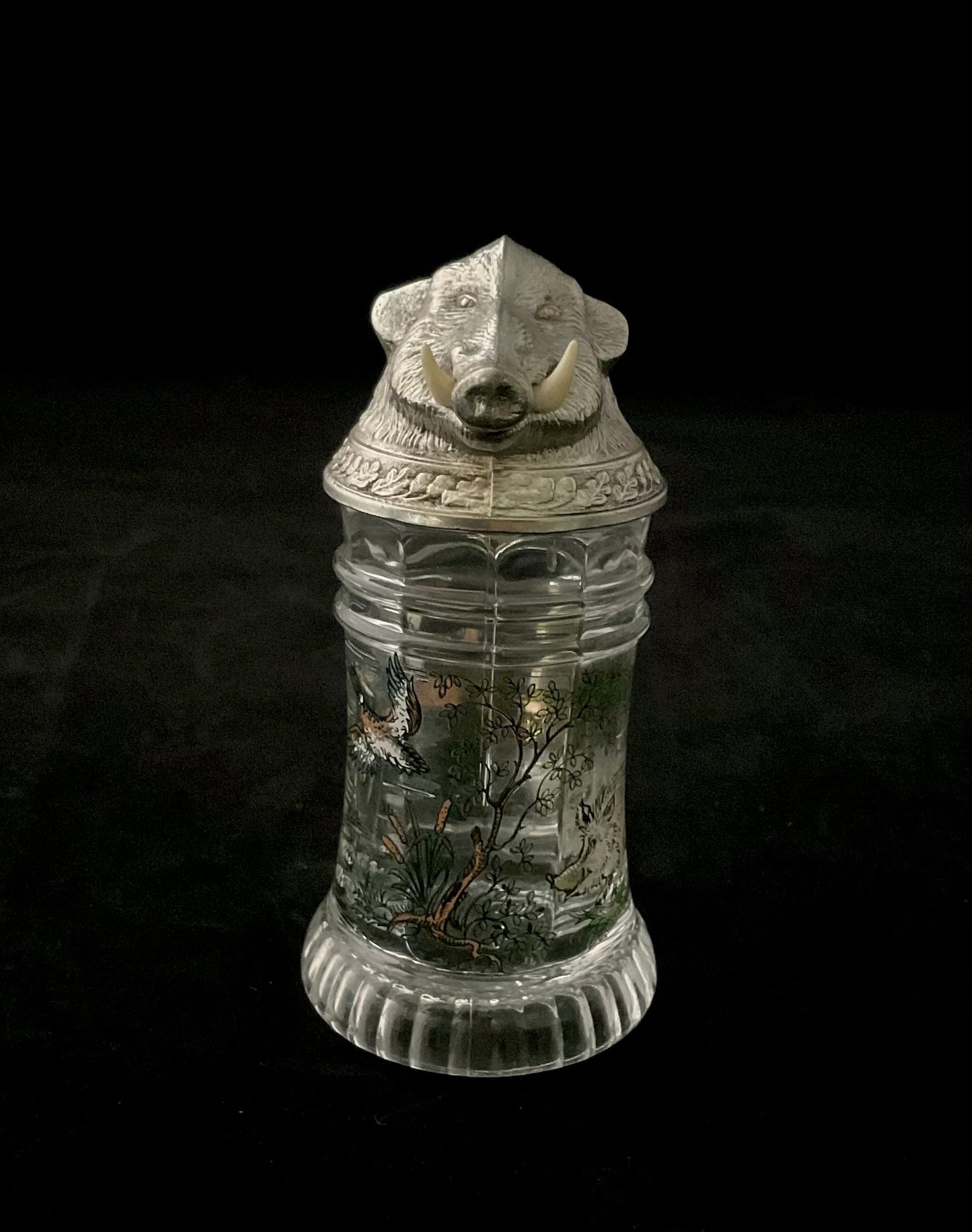 Miniature ølkrus med vildsvin – WMF, Tyskland