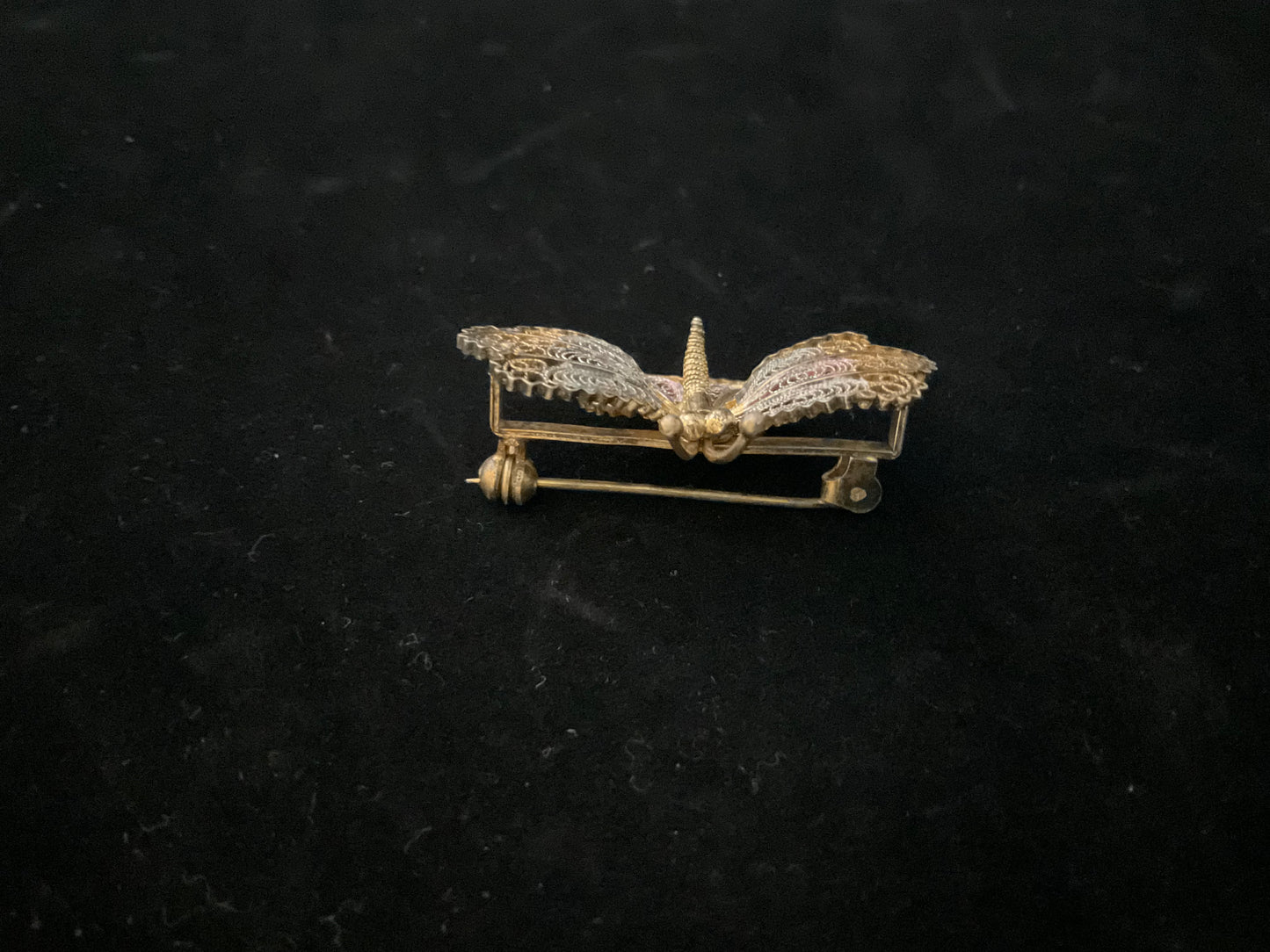 Vintage sommerfugl-broche i 800 sølv