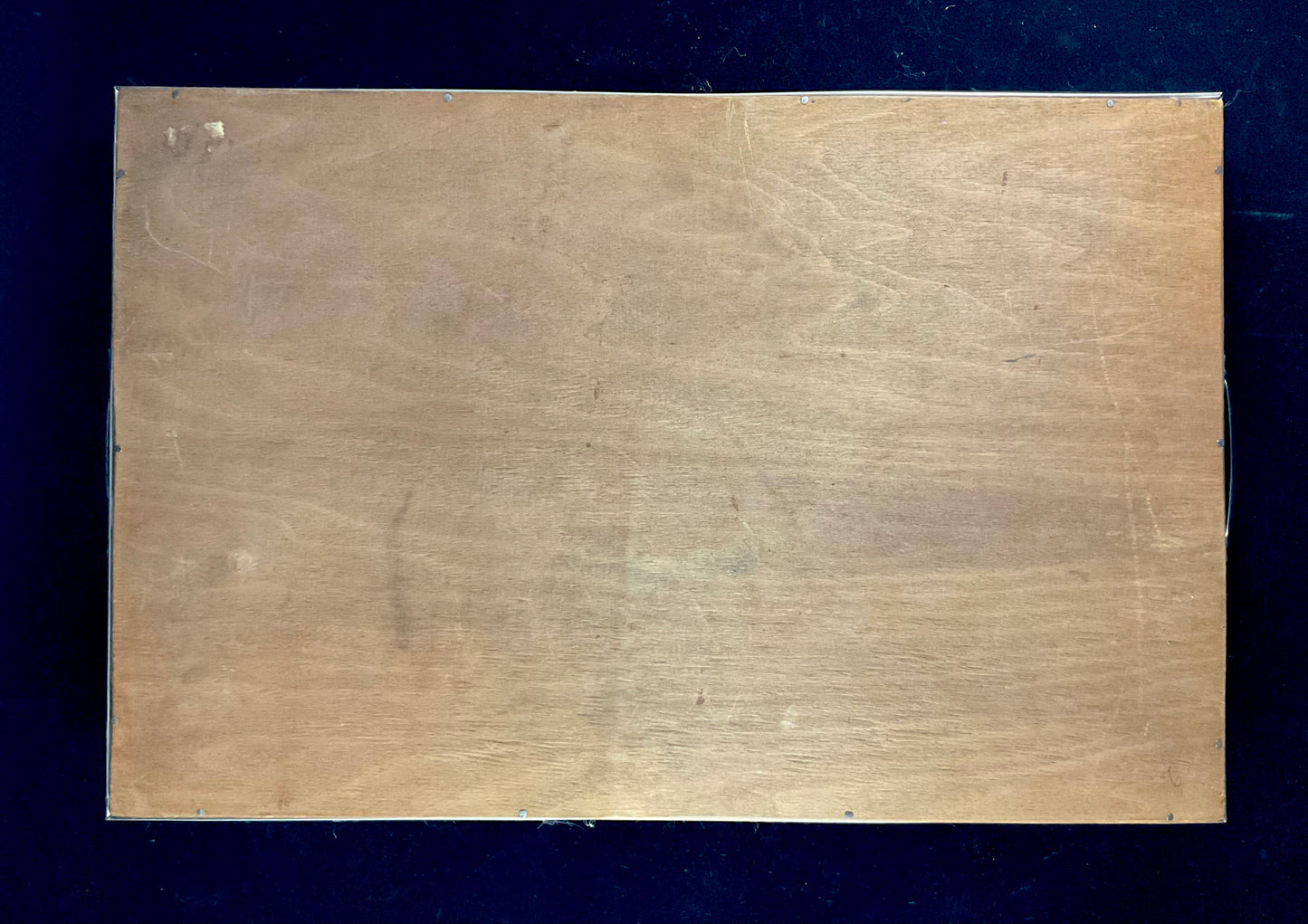 Vintage serveringsbakke med glas og hollandsk motiv