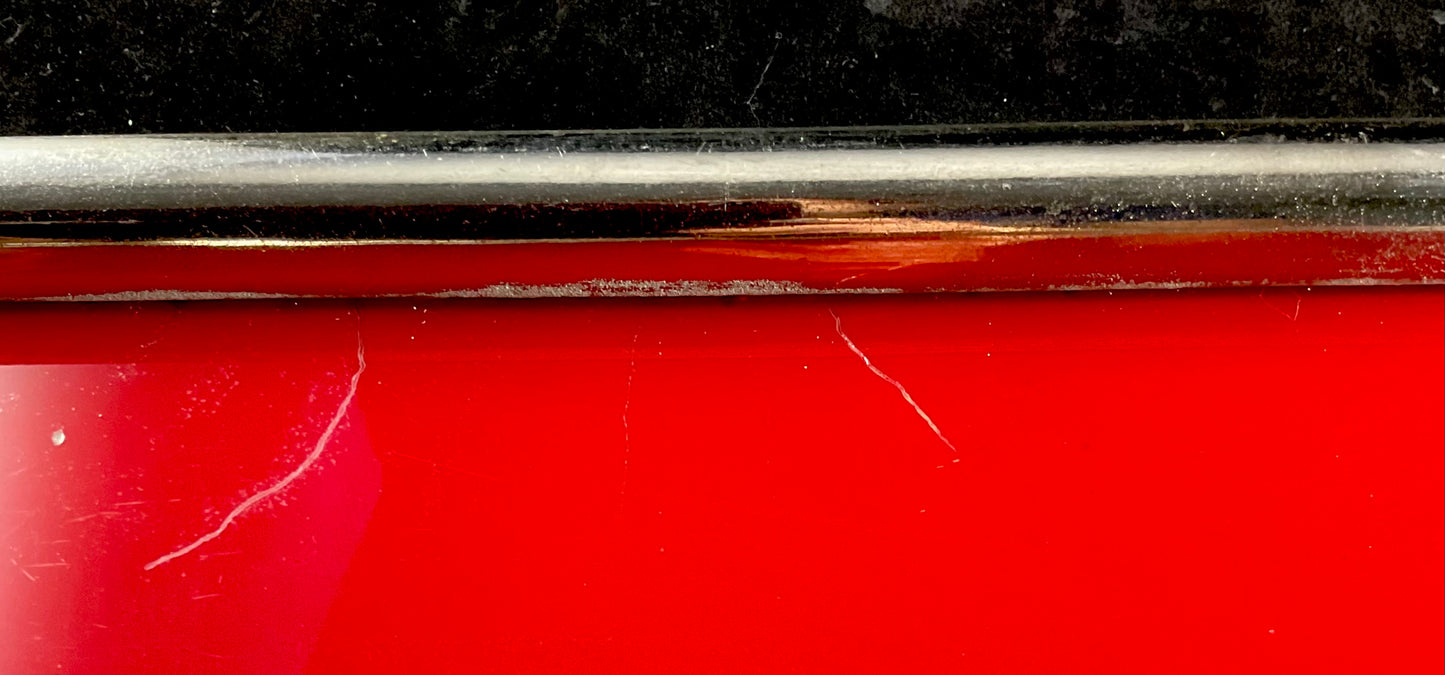 Vintage serveringsbakke med glas og hollandsk motiv