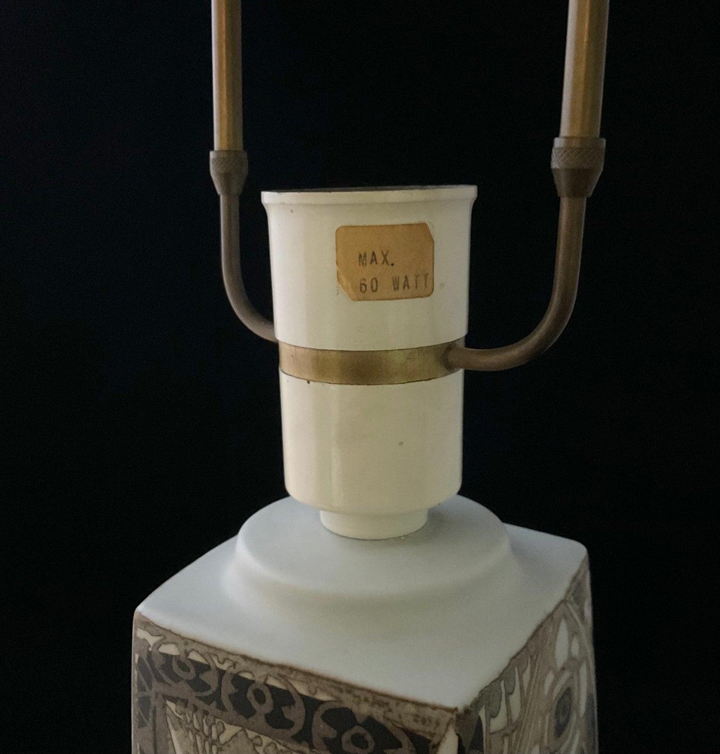 Royal Copenhagen & Fog & Mørup bordlampe fra 1960’erne