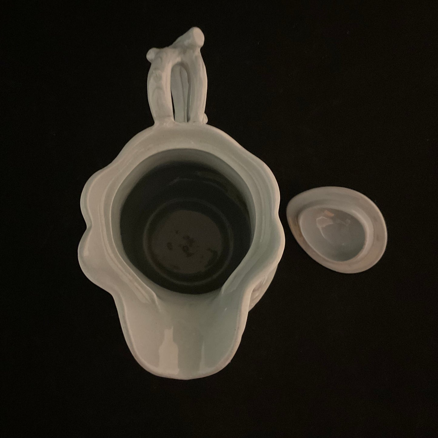 Antik engelsk kande med låg, E.M.&Co., ca. 1875–1890