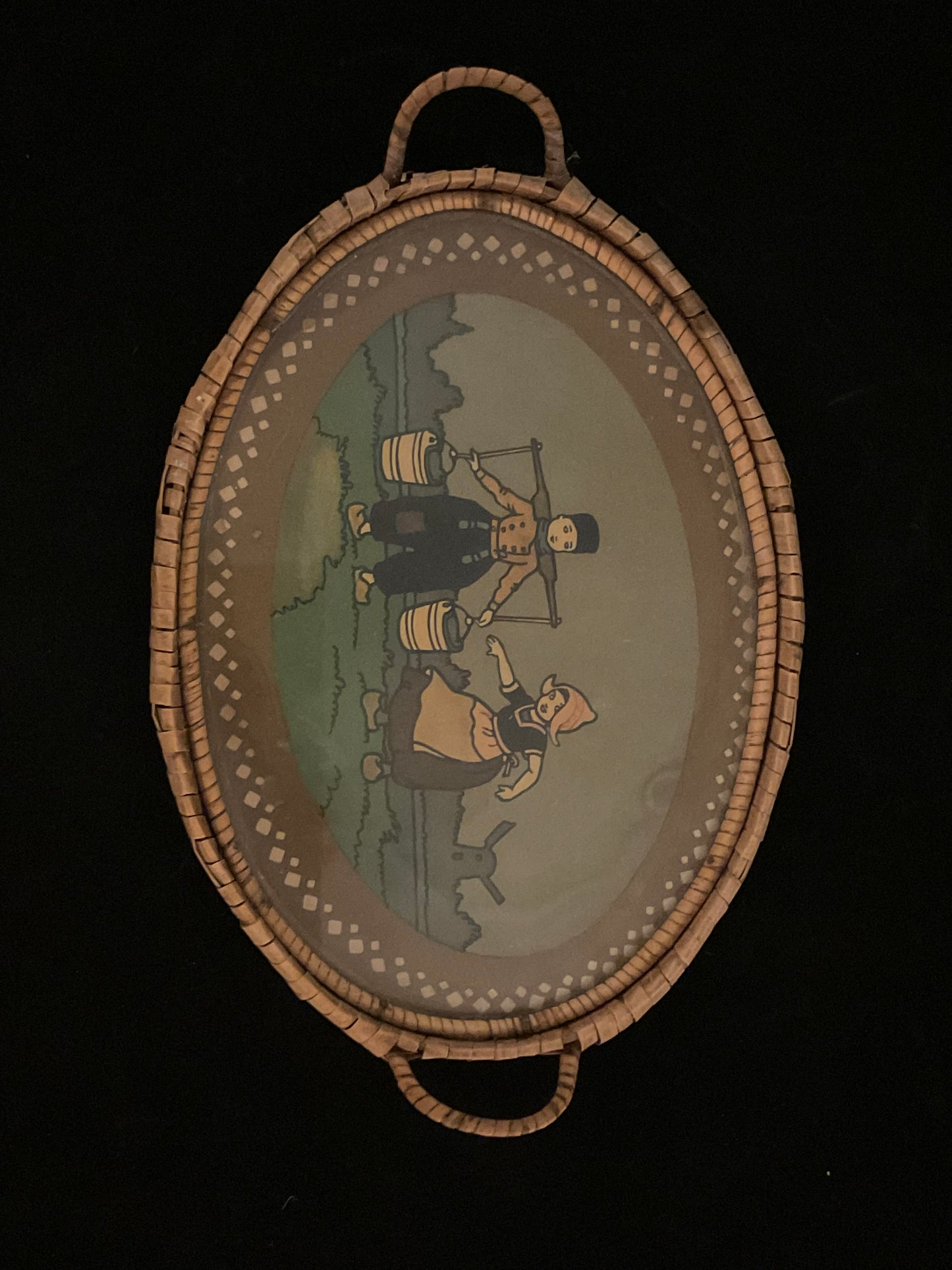 Vintage bakke med hollandsk motiv