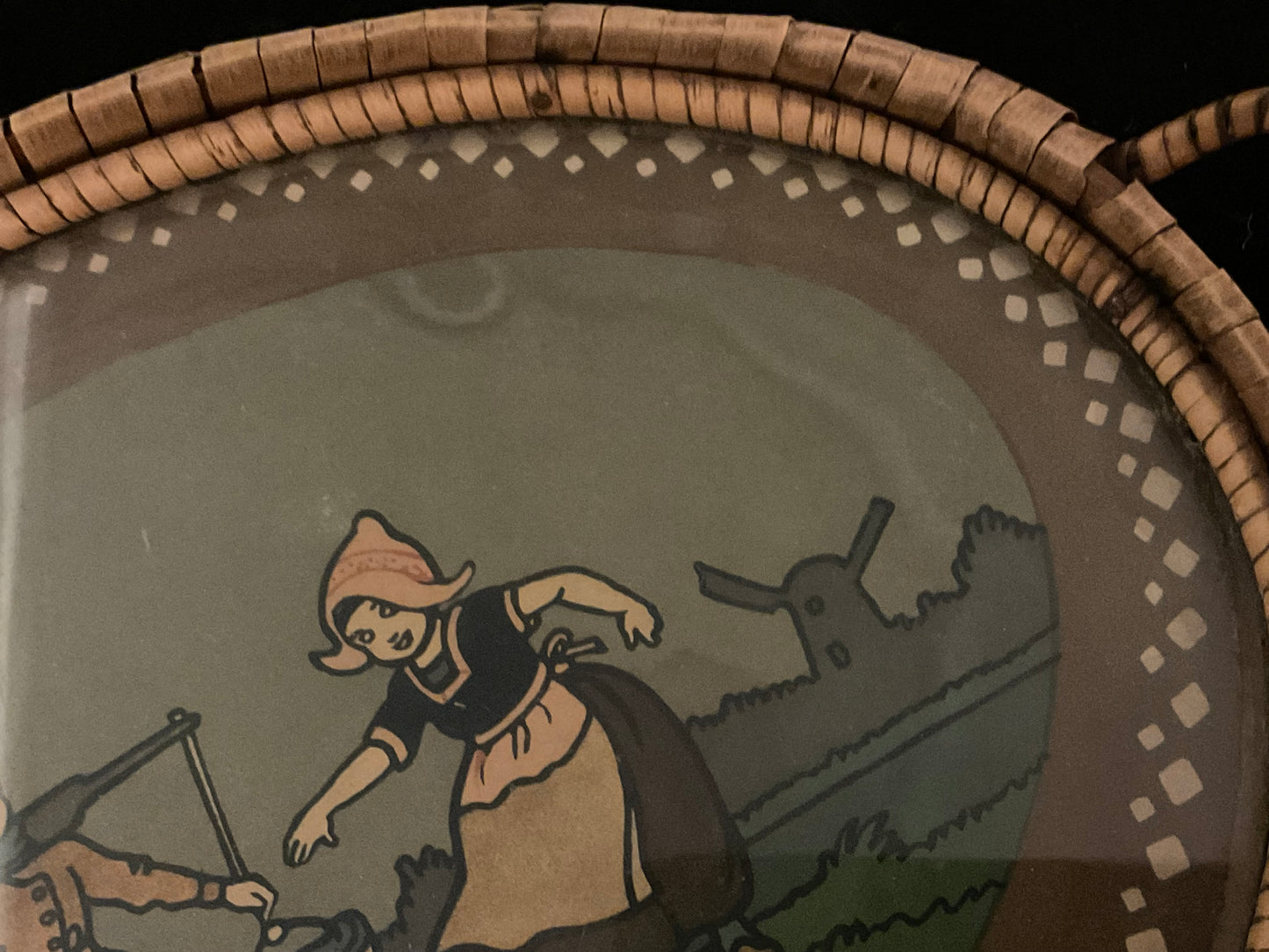 Vintage bakke med hollandsk motiv