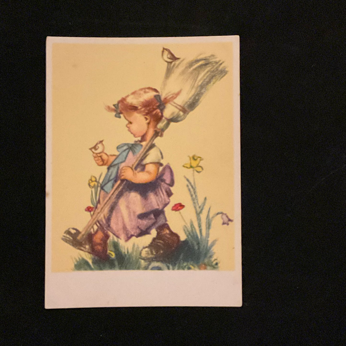 Vintage postkort i Hummelstil,  Conrad’s Fine Art, England