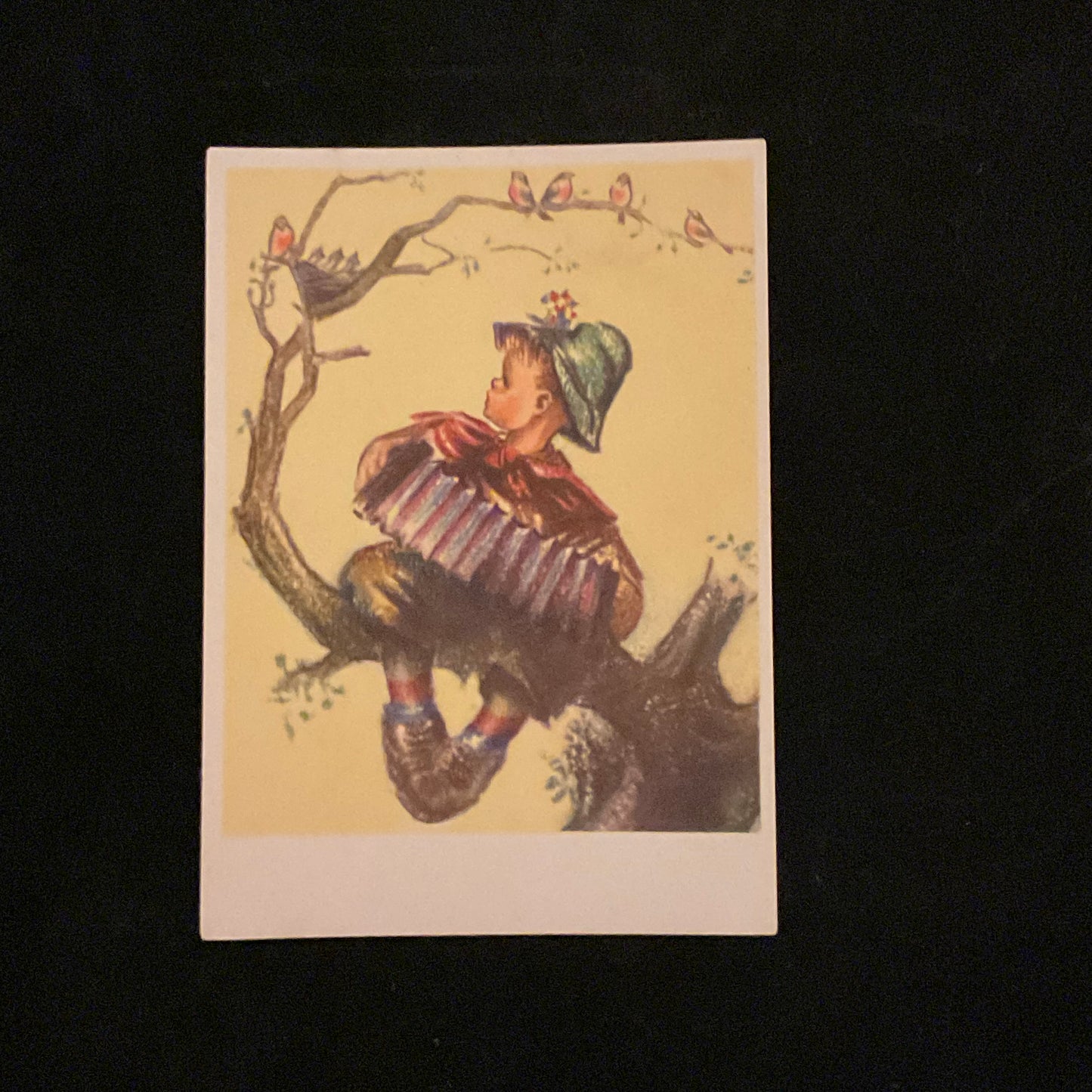 Vintage postkort i Hummelstil,  Conrad’s Fine Art, England