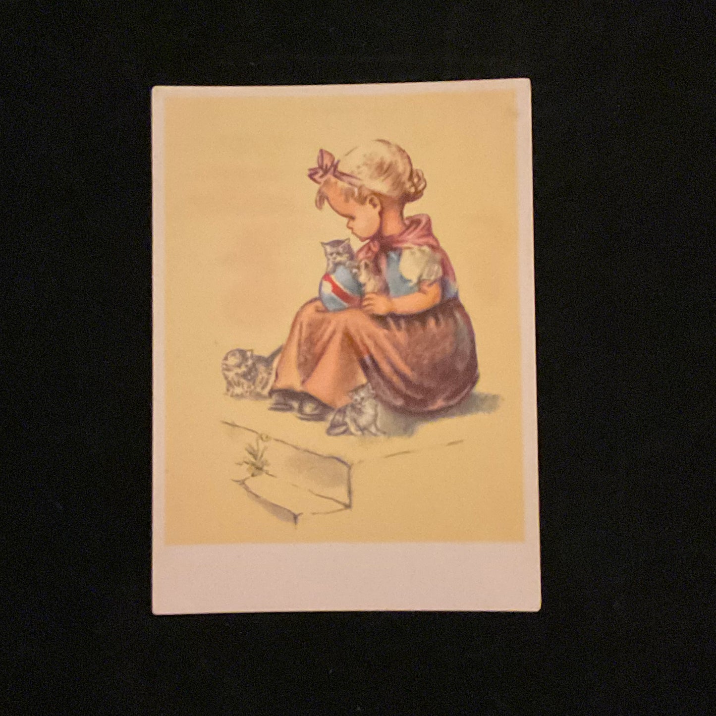 Vintage postkort i Hummelstil,  Conrad’s Fine Art, England